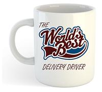 grabmybits The World's Best Delivery Driver Mug Ceramic, Coffee Tea Cup, Gift Idea, Logistics