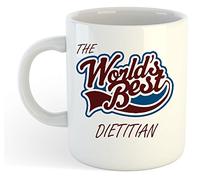 grabmybits The World's Best Dietitian Mug Ceramic, Coffee Tea Cup, Gift Idea, Nutrition Health