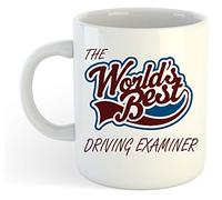 grabmybits The World's Best Driving Examiner Mug Ceramic, Coffee Tea Cup, Gift Idea, Driving Test