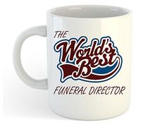 grabmybits The World's Best Funeral Director Mug Ceramic, Coffee Tea Cup, Gift Idea, Funeral Services