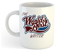 grabmybits The World's Best Writer Mug Ceramic, Coffee Tea Cup, Gift Idea, Writing