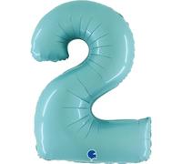 Grabo 062PB-P Number 2 Superloon Single Pack, Length-40 Inch, Colour-Pastel Blue, One Size