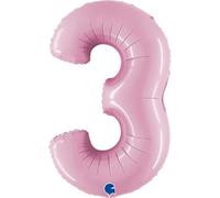 Grabo 073PP-P Number 3 Superloon Single Pack, Length-40 Inch, Colour-Pastel Pink, One Size