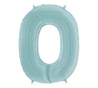 Grabo 26060PB-P Number 0 26Loon Single Pack, Length-26 Inch, Colour-Pastel Blue, One Size