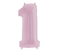 Grabo 26071PP-P Number 1 26Loon Single Pack, Length-26 Inch, Colour-Pastel Pink, One Size