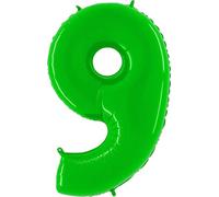 Grabo 909WHL-P Number 9 Shiny White Superloon Single Pack, Length-40 Inch, Colour-Hot Lime, One Size