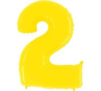 Grabo 942WY-P Number 2 Shiny White Superloon Single Pack, Length-40 Inch, Colour-Yellow, One Size