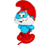 Grabo Big Smurf Birthday Balloon - Foil with Straw, 45x84 cm
