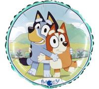 Grabo Bluey Round Balloon, 18 Inches, Blue, 1 Count, Self Sealing, Children, Unisex-Kids, Birthday