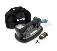 GRABO Brushless Digital Battery Vacuum Suction Lifter 120 kg [Brand Battery Compatible] Electric Plate Lifter & Tile Lifter with Auto Suction Function - Large Display for Safety (GPB-MA)