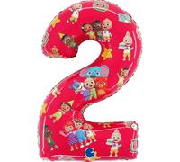 Grabo Coco Melon Number 2 Shaped Foil Balloon 26 Inch