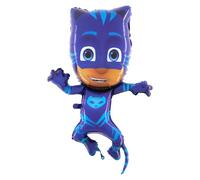 Grabo - Foil Supershape Balloon 31""-79cm SuperSleepwear-PJ Mask Catboy Unpacked, Blue, L174