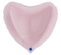 Grabo Heart Balloon Single Pack, Length- 36 Inch, Colour- Pastel Pink
