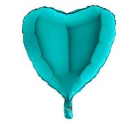 Grabo Heart Shape Balloon Single Pack, Length- 18 Inch, Colour- Tiffany