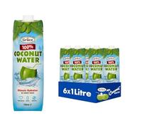 Grace 100% Coconut Water 1 Ltr | PACK OF 6 | No Added Sugar | Ultimate Hydration | Zero FAT | Suitable for VEGETARIANS | Tetra Pack.