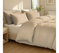 Grace 100% Egptian Cotton Duvet Cover Set with Matching Pillowcases in Beige | Size: King grace Beige King