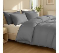 Grace 100% Egptian Cotton Duvet Cover Set with Matching Pillowcases in Grey | Size: King grace Grey King
