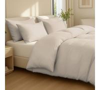 Grace 100% Egptian Cotton Duvet Cover Set with Matching Pillowcases in Taupe | Size: Single grace Taupe Single