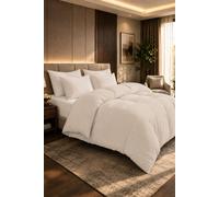 Grace 100% Egyptian Cotton Duvet Cover Set 400 TC with Zipper Closure in Taupe | Size: Single grace Taupe Single