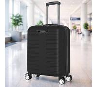Grace 19" ABS Cabin Suitcase TSA Lock 4-Wheel Carry-On Lite in Black grace Black