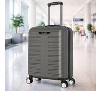 Grace 19" ABS Cabin Suitcase TSA Lock 4-Wheel Carry-On Lite in Grey grace Grey