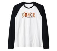 Grace 2 Corinthians 12:9 Fall Colors Raglan Baseball Tee