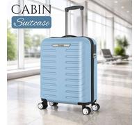 Grace 20" ABS Cabin Suitcase TSA Lock 4 Wheel Carry On Lite in Blue grace Blue
