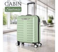 Grace 20" ABS Cabin Suitcase TSA Lock 4 Wheel Carry On Lite in Green grace Green