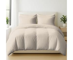 Grace 400 Thread Count 100% Egyptian Cotton Double Duvet Cover - Premium Cotton Reversible Double Duvet Cover Set - Hotel Quality Bedding Set With Zipper Closure