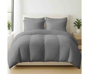 Grace 400 Thread Count 100% Egyptian Cotton King Size Duvet Cover Sets - Premium Cotton Reversible Kingsize Duvet Cover Sets - Hotel Quality Bedding Set With Zipper Closure