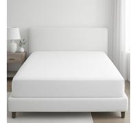Grace 400 Thread Count Egyptian Cotton Single Fitted Sheet 2 Pack Extra Deep Pocket 35 cm (14 inches) Durable Elastic Single Bed Sheets Premium Natural Cotton Fitted Sheet