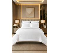 Grace 800 TC Duvet Cover Set 100% Egptian Cotton Reversible Bedding Sets in White | Size: King grace White King