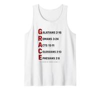 Grace Acronym Religious Inspirational Christians Bible Study Tank Top