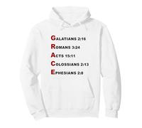 GRACE Acrostic - 5 Christian Faith Bible Verse Scriptures Pullover Hoodie