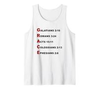 Grace Acrostic - 5 Christian Faith Bible Verse Scriptures Tank Top