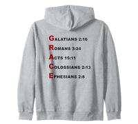 GRACE Acrostic - 5 Christian Faith Bible Verse Scriptures Zip Hoodie