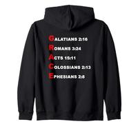 GRACE Acrostic - 5 Christian Faith Bible Verse Scriptures Zip Hoodie