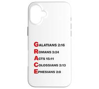 Grace Acrostic God’s Riches At Christ’s Expense Christian Case for iPhone 16 Plus