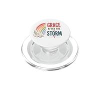 Grace After The Storm Boho Rainbow Positive Christian Prayer PopSockets PopGrip for MagSafe