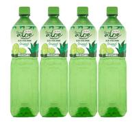 Grace Aloe Vera Drink Original 1.5L Pack of 4 Natural Grape Flavour Vitamin C Real Aloe Pieces Hydrate Juice Family Size Multipack Beverage with Welari Thank You Card | (4pack) (6L)