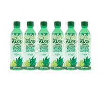 Grace Aloe Vera Original Drink 500ml x 6 Natural Grape Flavour Real Aloe Pieces Hydrating Juice Beverage with Welari Thank You Card | (6pack)