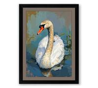 Grace and Weathered Time Mixed Media Framed Wall Art Print A2 (59.4×42cm) Black, Wall Decor for Living Room, Bedroom, Office & Home, Ready to Hang, Art Gift