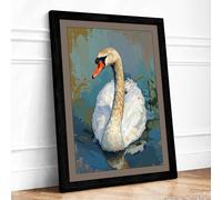Grace and Weathered Time Mixed Media Framed Wall Art Print A3 (42×29.7cm) Black, Wall Decor for Living Room, Bedroom, Office & Home, Ready to Hang, Art Gift