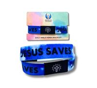 Grace Awakens NFC Bible Verse Bracelets - 3 pack Christian Faith Bands - Tap for Daily Scripture, Devotionals & Prayer - Spiritual Gifts for Men, Women, Teens - No App Required, L, NFC Bible Verse