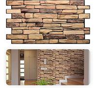 Grace Baltic - 3D Wall Panels for Interior Wall Decor Non-Adhesive Thin and Elastic PVC Wall Covering Panels for Home and Office… (16, Natural Slate)
