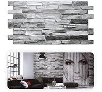 Grace Baltic - 3D Wall Panels for Interior Wall Decor Non-Adhesive Thin and Elastic PVC Wall Covering Panels for Home and Office… (14, Grey)