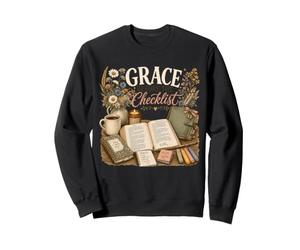 Grace Before the Checklist Bible Study Floral Design Sweatshirt