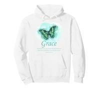 Grace Bible Verse: Women’s Christian Faith Ephesians 2:8 Pullover Hoodie