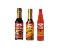 Grace Browning | Fish & Meat Sauce | Hot Pepper Sauce (Pack of 3) Product of Jamaica