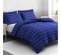 Grace Brushed Microfiber Ultrasoft Duvet Cover Sets in Blue | Size: King grace Blue King